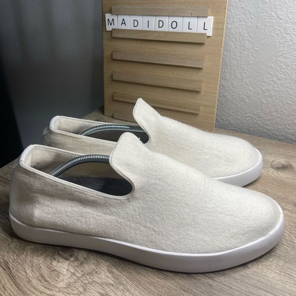 Allbirds Men’s White Wool Lounger Slip on Shoes - Picture 1 of 8